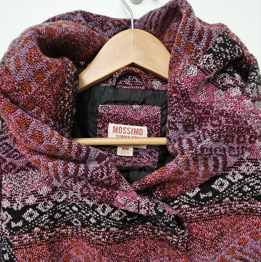 Mossimo Boho Western Aztec Print Convertible Cowl… - image 5